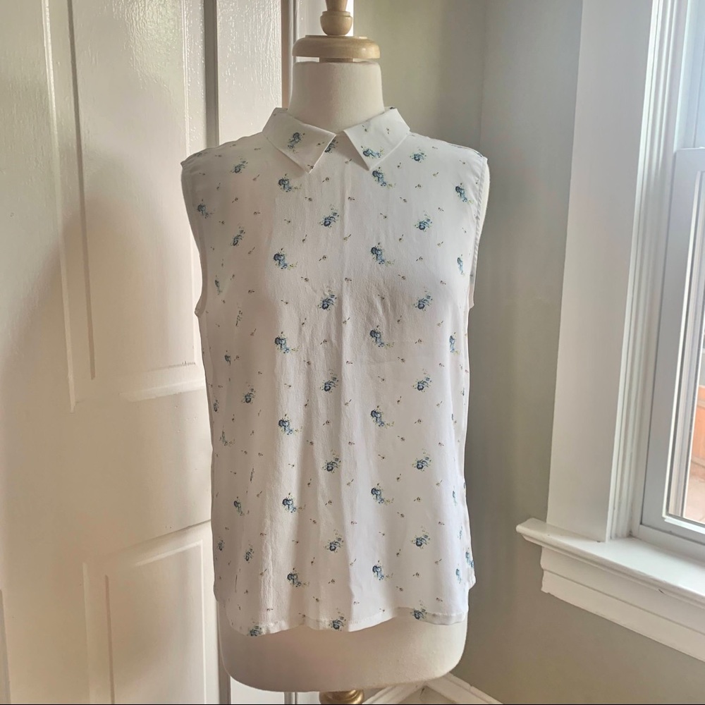 Equipment Femme Floral Tank Small EUC